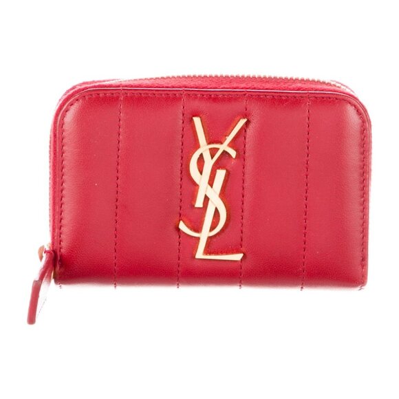 Saint Laurent Leather Compact Wallet SNT224274 - Picture 1 of 4
